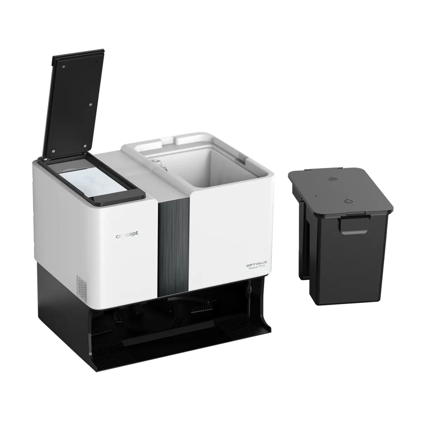 Concept VR4050 - Slimme 2-in-1 robotstofzuiger met dweil OPTIMUS AQUA PRO LASER 3D 600W/230V 5200 mAh Wi-Fi wit