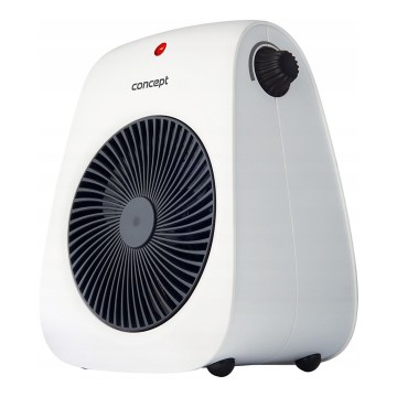 Concept vt7040 - Ventilator met verwarmingselement 1000/2000W/230V wit