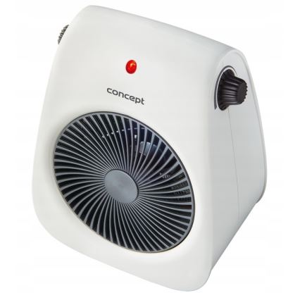 Concept vt7040 - Ventilator met verwarmingselement 1000/2000W/230V wit