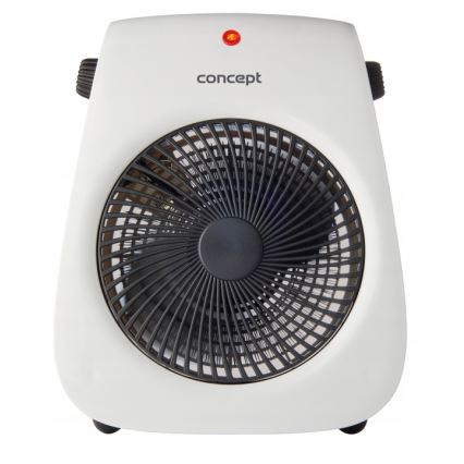 Concept vt7040 - Ventilator met verwarmingselement 1000/2000W/230V wit