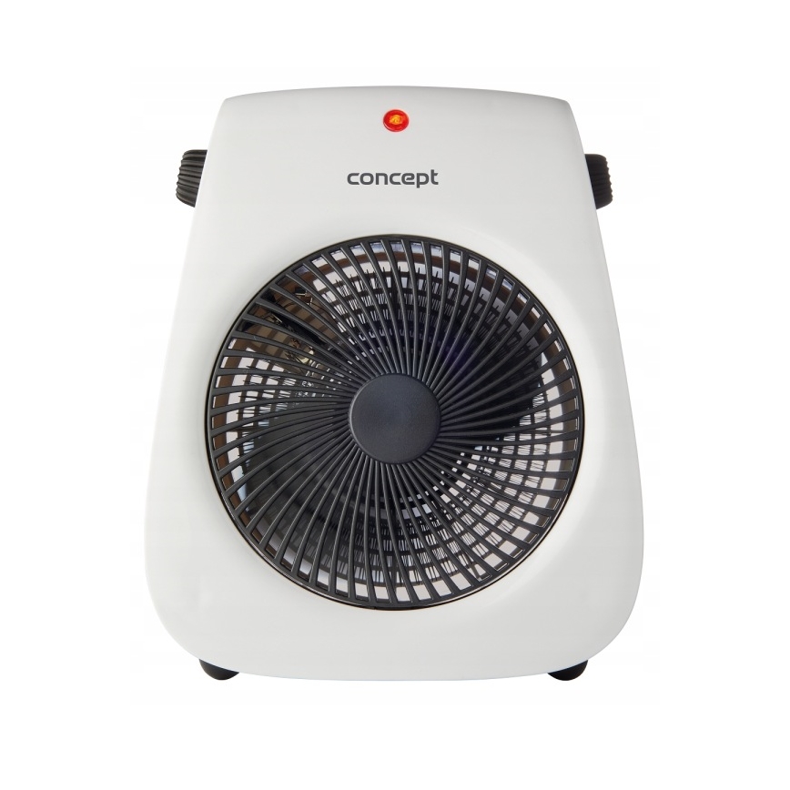 Concept vt7040 - Ventilator met verwarmingselement 1000/2000W/230V wit