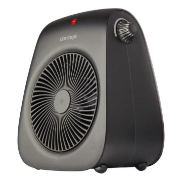Concept vt7041 - Ventilator met verwarmingselement 1000/2000W/230V zwart