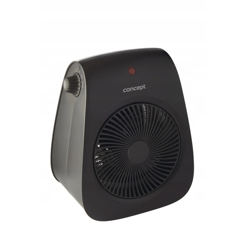 Concept vt7041 - Ventilator met verwarmingselement 1000/2000W/230V zwart