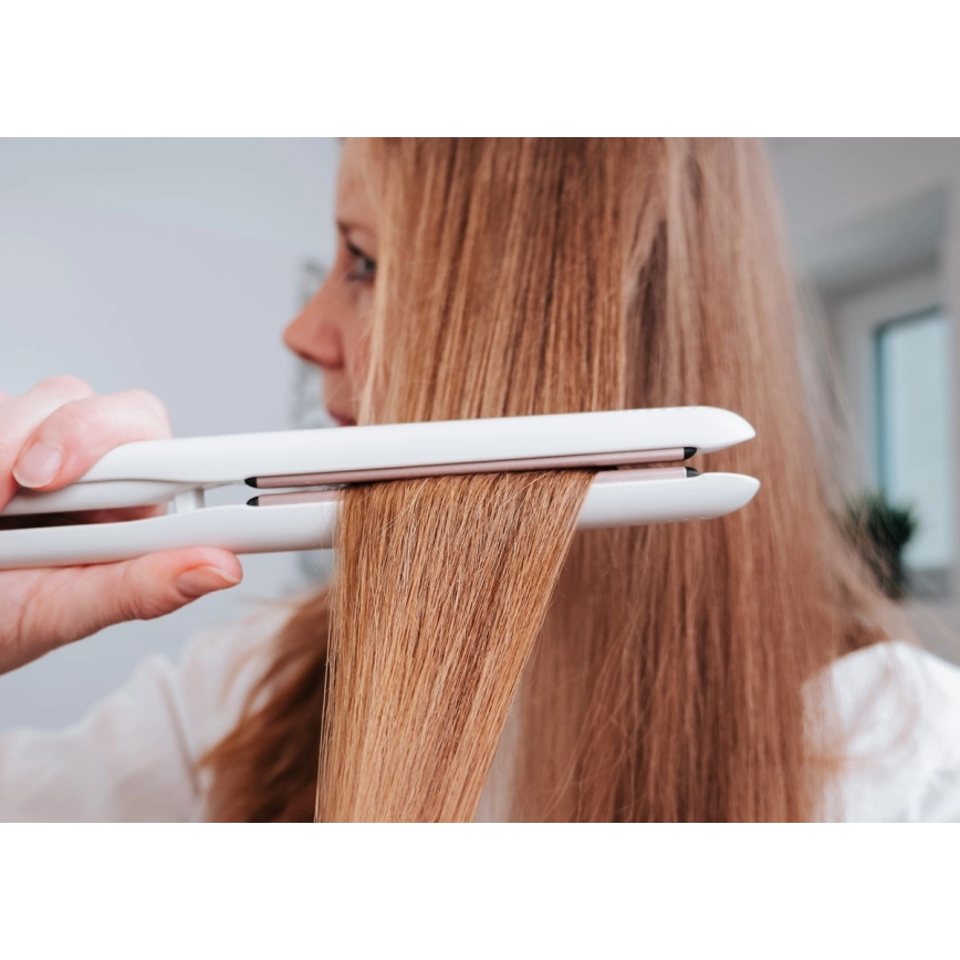 Concept VZ2110 - Stijltang GLAM STYLE 48W/230V wit/roségoud