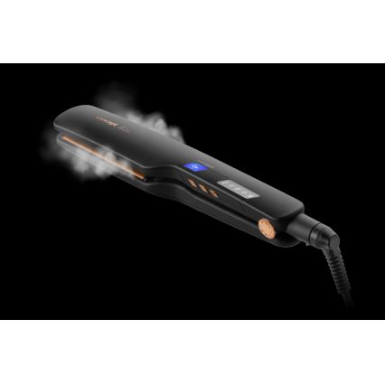 Concept VZ6010 - Stoom stijltang met LED-display ELITE STEAM BOOST 54W/230V zwart