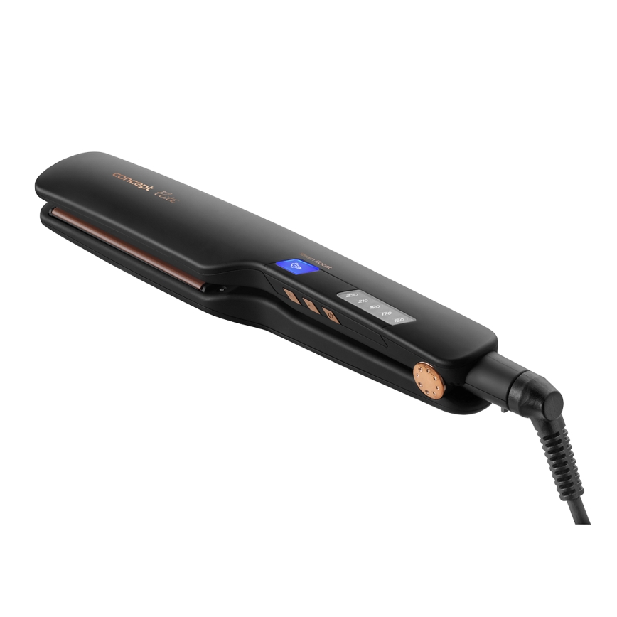 Concept VZ6010 - Stoom stijltang met LED-display ELITE STEAM BOOST 54W/230V zwart