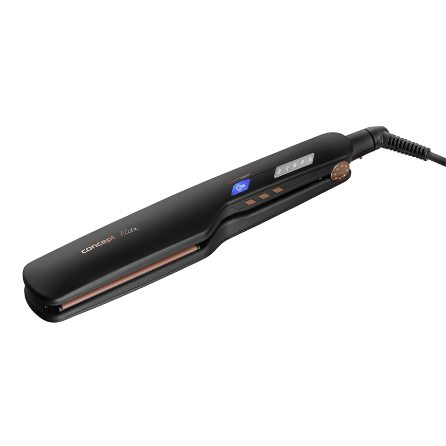 Concept VZ6010 - Stoom stijltang met LED-display ELITE STEAM BOOST 54W/230V zwart