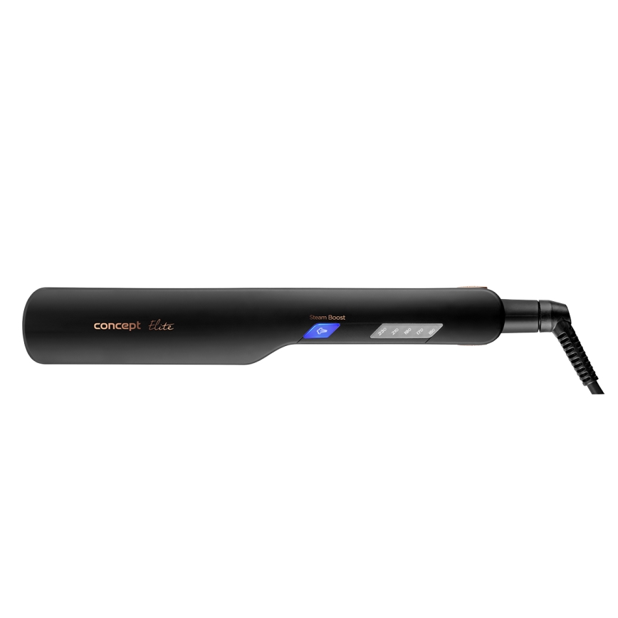 Concept VZ6010 - Stoom stijltang met LED-display ELITE STEAM BOOST 54W/230V zwart