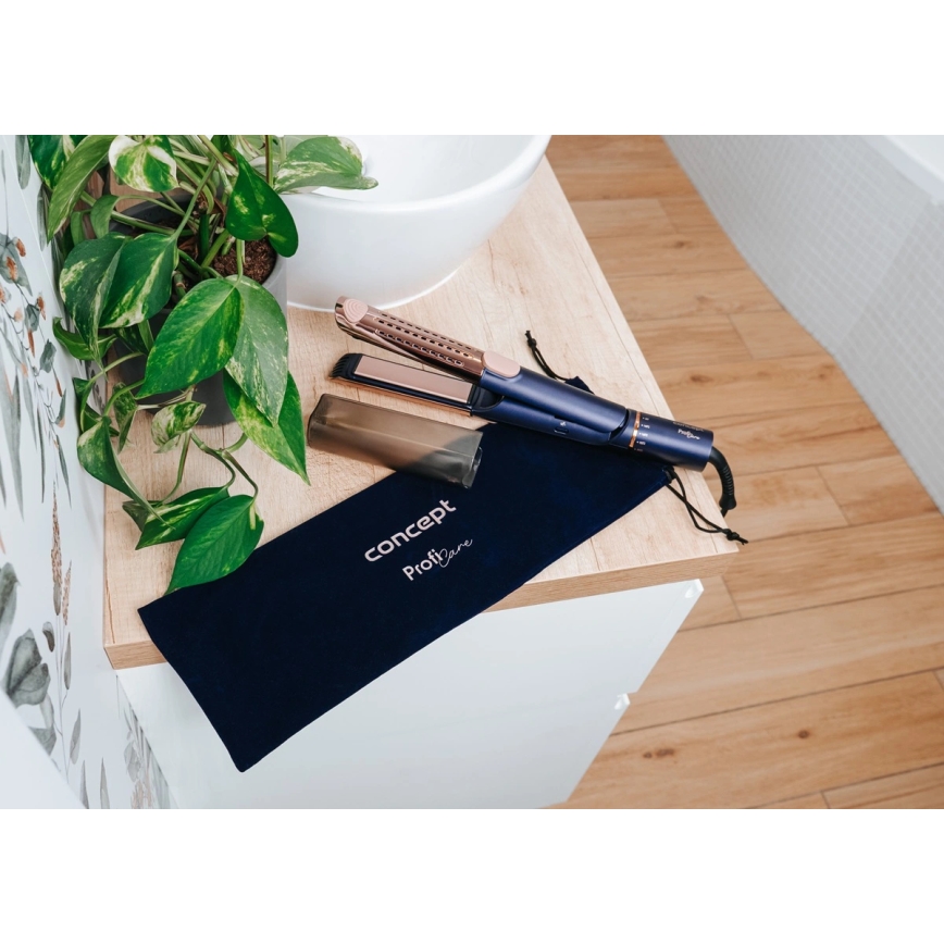 Concept VZ8100 - PROFI CARE professionele stijltang 60W/230V blauw/goud