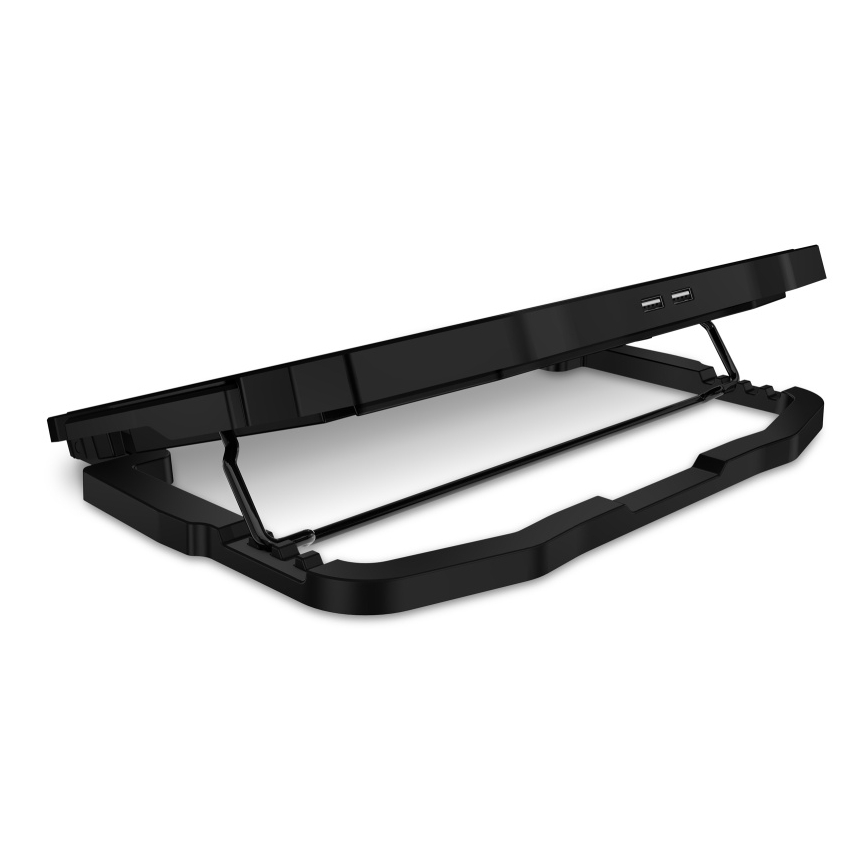 CONNECT IT CCP-2200-BK - Koelpad voor laptop 4x ventilator 2xUSB zwart//blauw