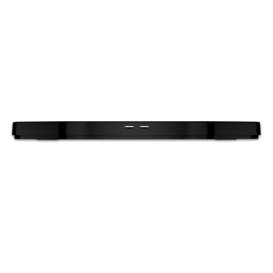 CONNECT IT CCP-2200-BK - Koelpad voor laptop 4x ventilator 2xUSB zwart//blauw