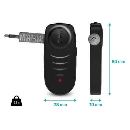 CONNECT IT CFF-4050-BK - Bluetooth audio ontvanger AUX 110 mAh