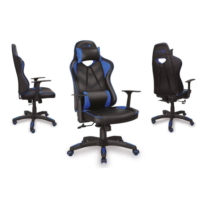CONNECT IT CGC-0700-BL - Gaming stoel LeMans Pro zwart/blauw