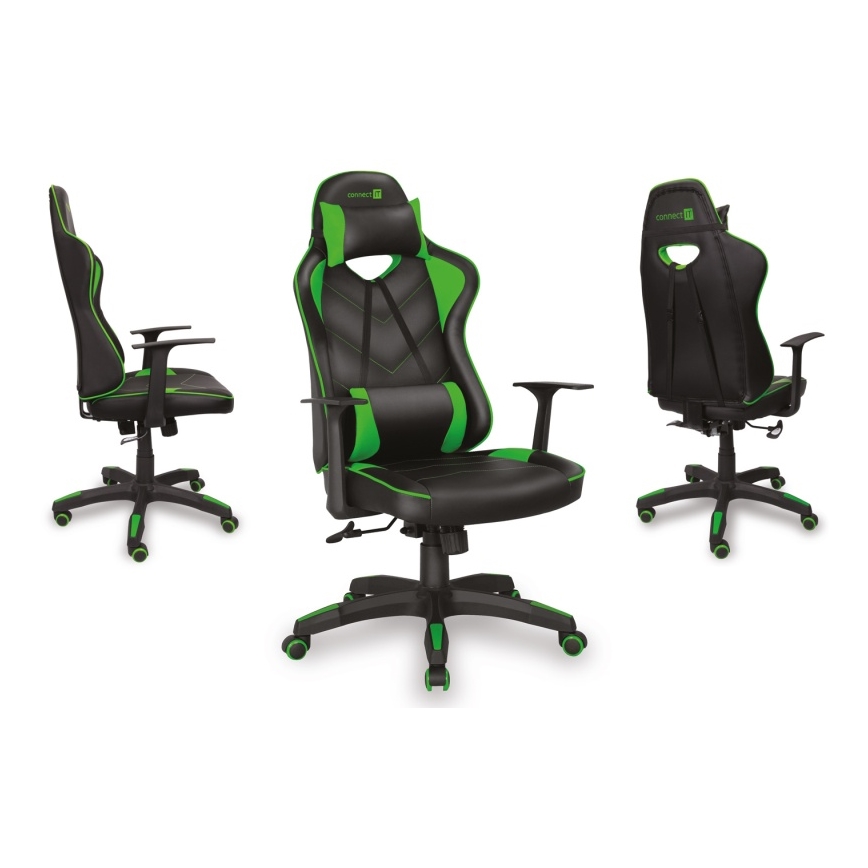 CONNECT IT CGC-0700-GR - Gaming stoel LeMans Pro zwart/groen