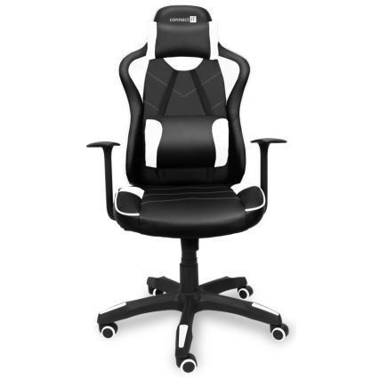 CONNECT IT CGC-0700-WH - Gaming stoel LeMans Pro zwart/wit