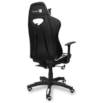 CONNECT IT CGC-0700-WH - Gaming stoel LeMans Pro zwart/wit