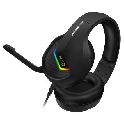 CONNECT IT CHP-3595-BK - LED RGB Bedrade gaming-koptelefoons met een microfoon zwart