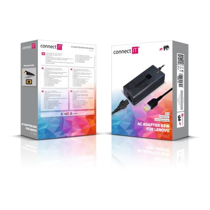 CONNECT IT CI-1062 - Stroom adapter voor Lenovo-laptops 65W
