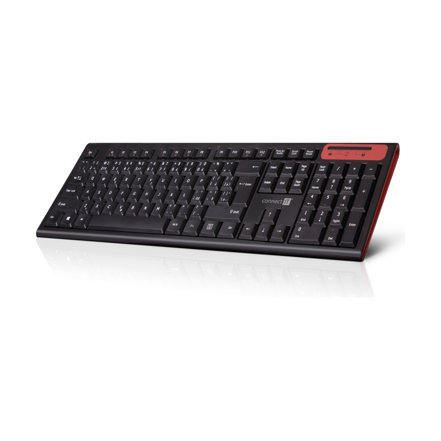 CONNECT IT CKB-3000-CS - Draadloos multimediatoetsenbord met CZ/SK-lokalisatie 2xAAA zwart