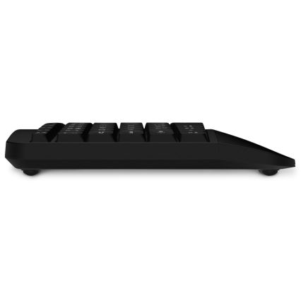 CONNECT IT CKM-6010-CS - Ergonomisch draadloos toetsenbord en muis 800/1200/1600/2400 DPI met CZ/SK-lokalisatie 1xAA + 2xAAA zwart