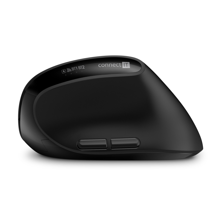 CONNECT IT CKM-6010-CS - Ergonomisch draadloos toetsenbord en muis 800/1200/1600/2400 DPI met CZ/SK-lokalisatie 1xAA + 2xAAA zwart