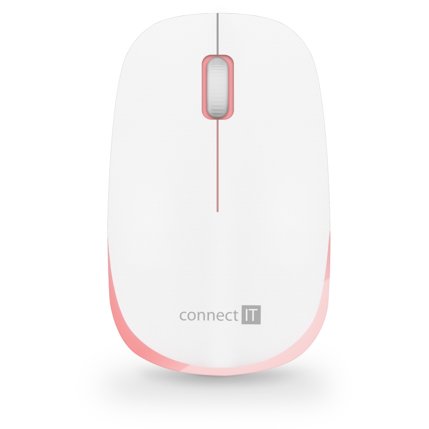 CONNECT IT CKM-7801-CS - Draadloos toetsenbord en muis 1200 DPI met CZ/SK-lokalisatie 1xAAA + 1xAA wit/roze
