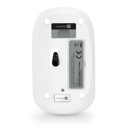 CONNECT IT CKM-7801-CS - Draadloos toetsenbord en muis 1200 DPI met CZ/SK-lokalisatie 1xAAA + 1xAA wit/roze