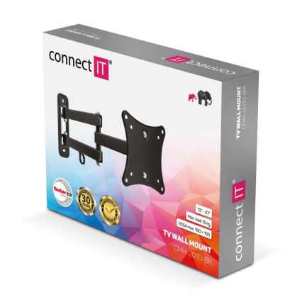 CONNECT IT CMH-2010-BK - Wandhouder voor TV 13-27” zwart