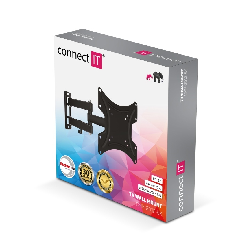 CONNECT IT CMH-2012-BK - Wandhouder voor TV 13-37” zwart