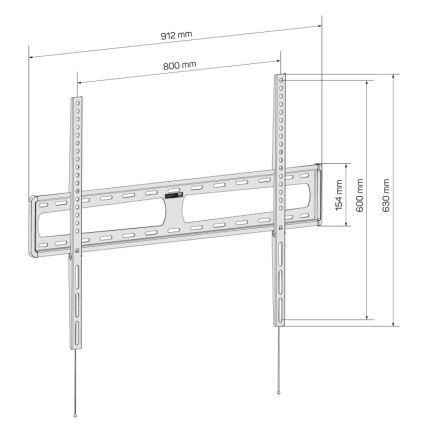 CONNECT IT CMH-6090-BK - Wandhouder voor TV 40-100” zwart