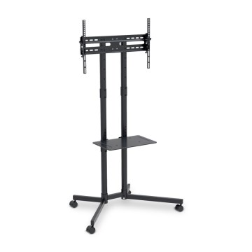 CONNECT IT CMH-9100-BK - Mobiele tv-standaard met plank 37-70” zwart