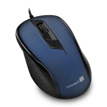 CONNECT IT CMO-1200-BL - Draadloze muis 1000 DPI zwart/blauw