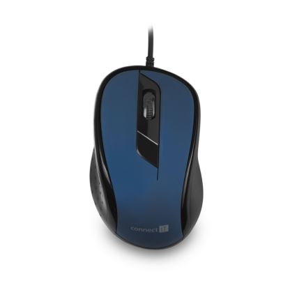 CONNECT IT CMO-1200-BL - Draadloze muis 1000 DPI zwart/blauw