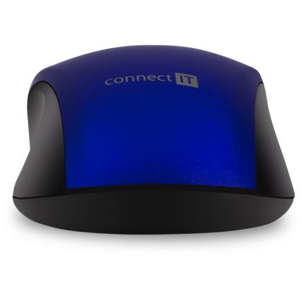 CONNECT IT CMO-2230-BL - Draadloze stille muis MUTE 1200 DPI 1xAA zwart/blauw