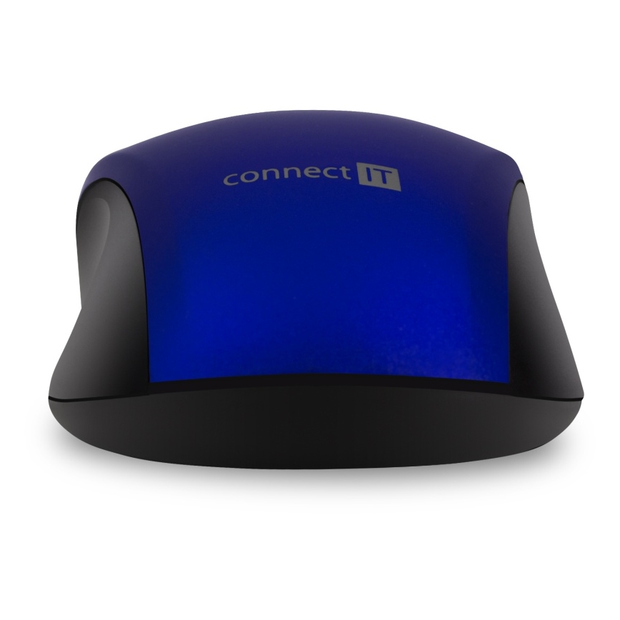 CONNECT IT CMO-2230-BL - Draadloze stille muis MUTE 1200 DPI 1xAA zwart/blauw