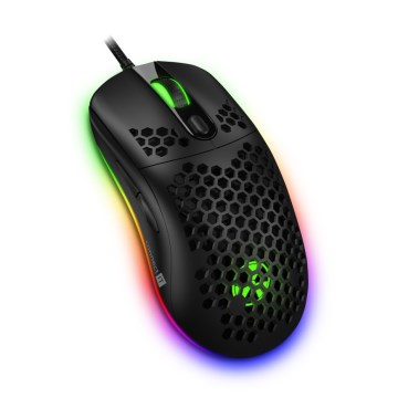CONNECT IT CMO-5511-BK - LED RGB Bedrade gamingmuis 200-12800 DPI zwart