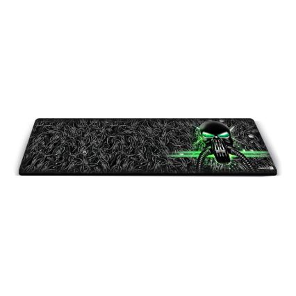 CONNECT IT CMP-1110-LG - Muismat en toetsenbordmat 88,6x24,5 cm zwart/groen