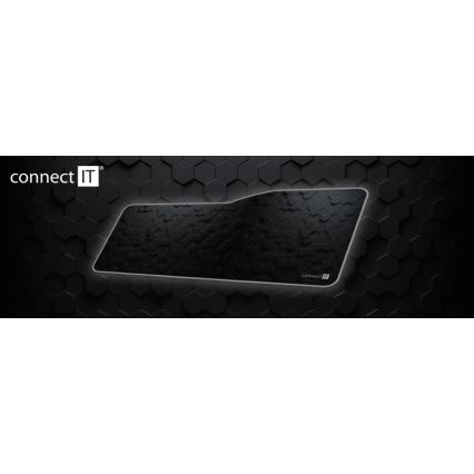 CONNECT IT CMP-2000-XL - Mat voor toetsenbord en muis 79,5x34,5 cm zwart