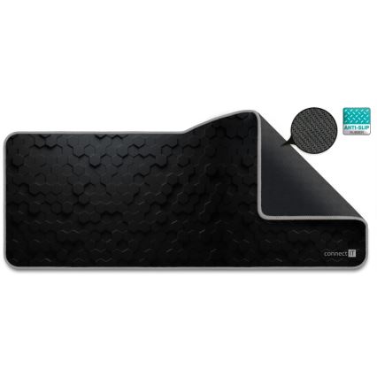 CONNECT IT CMP-2000-XL - Mat voor toetsenbord en muis 79,5x34,5 cm zwart
