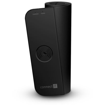 CONNECT IT CMP-2500-LG - Mat voor toetsenbord en muis met Qi draadloos opladen 80x30 cm zwart