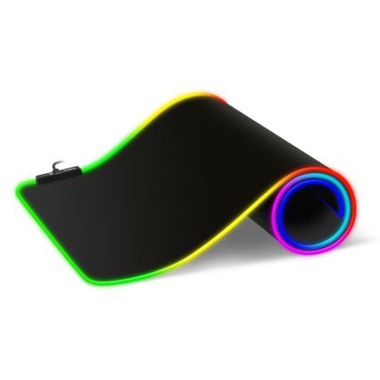 CONNECT IT CMP-3100-LG - LED RGB Gaming toetsenbord en muismat 80x30 cm zwart
