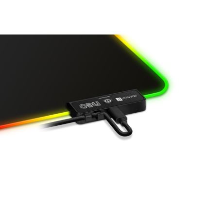 CONNECT IT CMP-3100-LG - LED RGB Gaming toetsenbord en muismat 80x30 cm zwart
