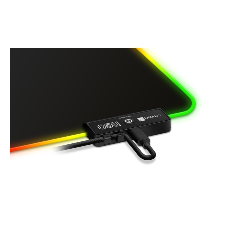 CONNECT IT CMP-3100-LG - LED RGB Gaming toetsenbord en muismat 80x30 cm zwart