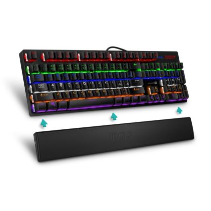CONNECT IT CMP-3590-LG - Ergonomische toetsenbordmat zwart