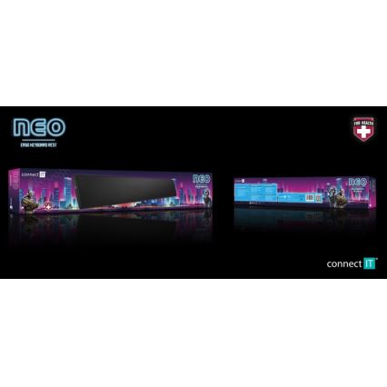 CONNECT IT CMP-3590-LG - Ergonomische toetsenbordmat zwart