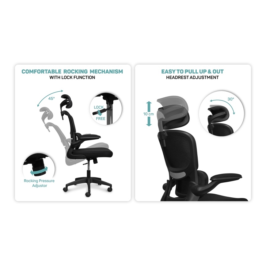 CONNECT IT COC-2500-BK - Bureaustoel ForHealth DeltaPro zwart