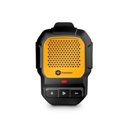 CONNECT IT HSP-1010-BK - Draadloze luidspreker met microfoon ClipBEAT 2W/5V 560 mAh IPX7 zwart/geel