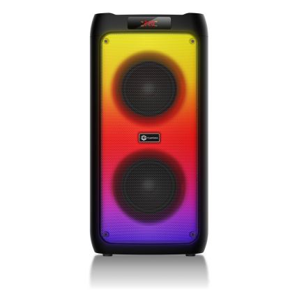 CONNECT IT HSP-3050-BK - Draadloze LED-luidspreker met microfoon 60W/5V 4500 mAh zwart + afstandsbediening