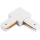 Connector voor armaturen in 1-fase railsysteem, type L, wit
