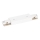 Connector voor verlichting in railsysteem 1-fase Recht + voeding wit